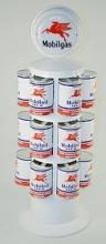MOBILGAS MOTOR OIL CAN RACK LIGHTED TOPPER 32 FL. OZ