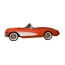 1957 RED CORVETTE CUSTOM METAL SHAPE SIGN 36