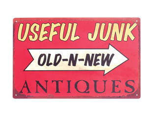 USEFUL JUNK METALTIN SIGN