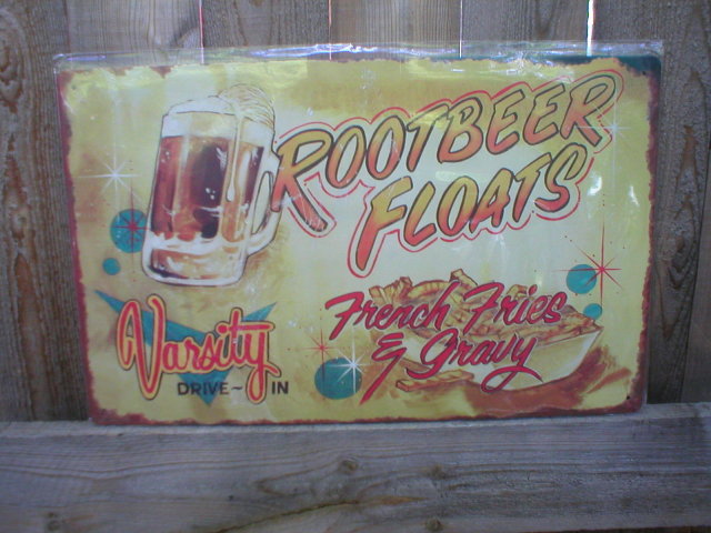 ROOTBEER FLOATS TIN METAL SIGN