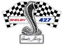 SHELBY 427 LOGO HEAVY STEEL DIECUT SIGN 29