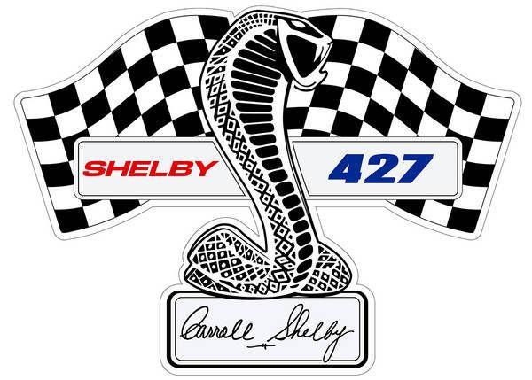 SHELBY 427 LOGO HEAVY STEEL DIECUT SIGN 29