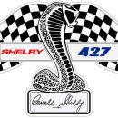 SHELBY 427 LOGO HEAVY STEEL DIECUT SIGN 29