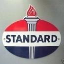 STANDARD OIL PORCELAIN COAT OVAL SIGN