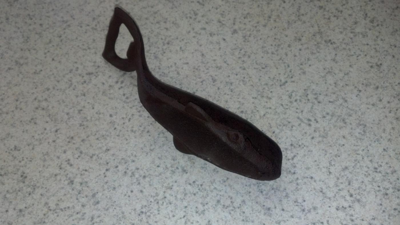 RUSTIC WHALE POP BEER BEVERAGE OPENER