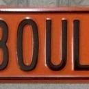 BS Boulevard Heavy Metal STREET Sign