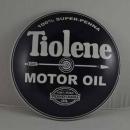 TIOLENE MOTOR OIL RETRO METAL DOME SIGN 12