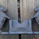 Two Scotty Business Card Holder HEAVY CAST IRON