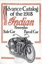 Indian 1918 Advance Catalog Side Parcel Car Heavy Metal Sign