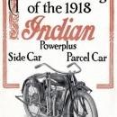 Indian 1918 Advance Catalog Side Parcel Car Heavy Metal Sign