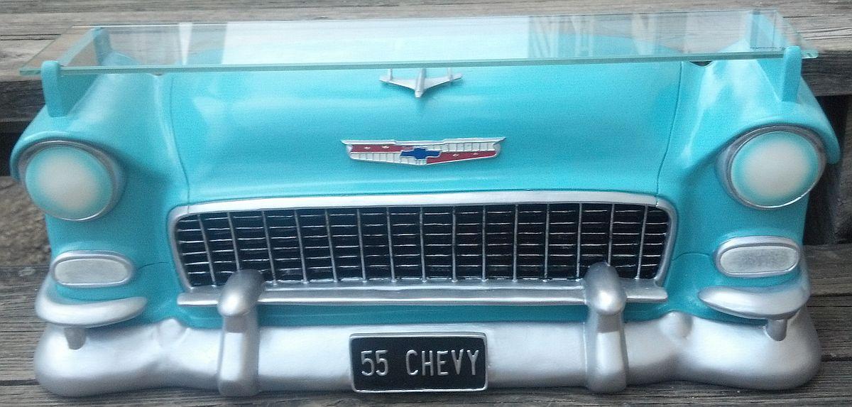 CHEVROLET BEL AIR 1955 3-D RESIN WALL SHELF RESIN