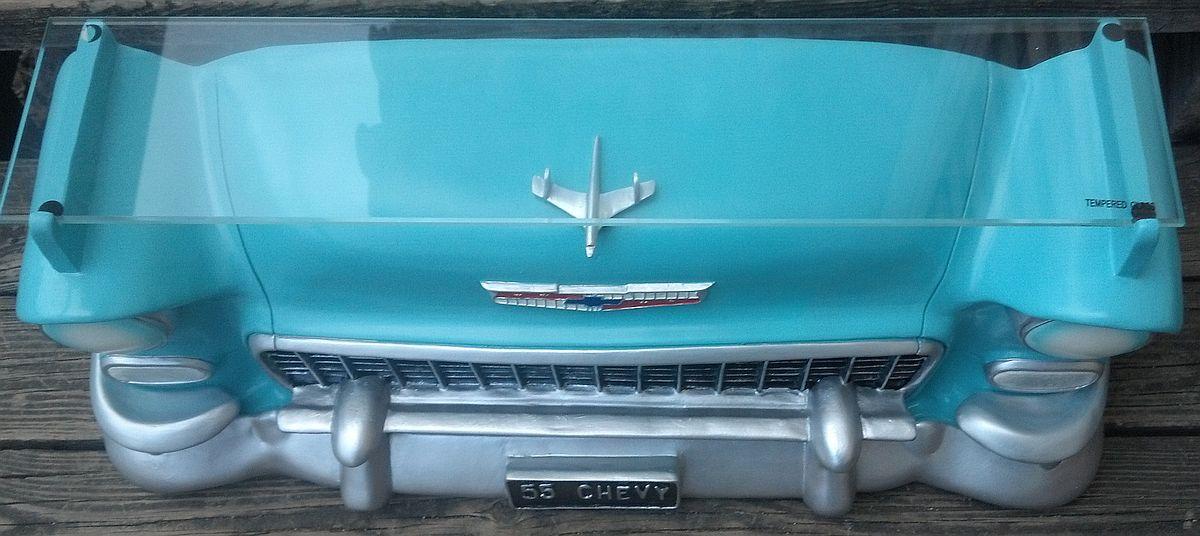 CHEVROLET BEL AIR 1955 3-D RESIN WALL SHELF RESIN