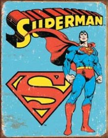 SUPERMAN RETRO TIN SIGN