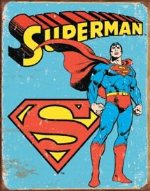 SUPERMAN RETRO TIN SIGN