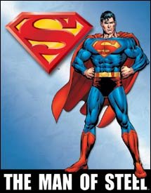 SUPERMAN MAN OF STEEL TIN SIGN