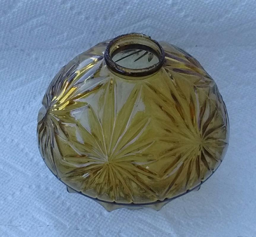 Hawkeye Amber Lightning Rod Ball Roof Garden Cabin Home LRB Decore Decor