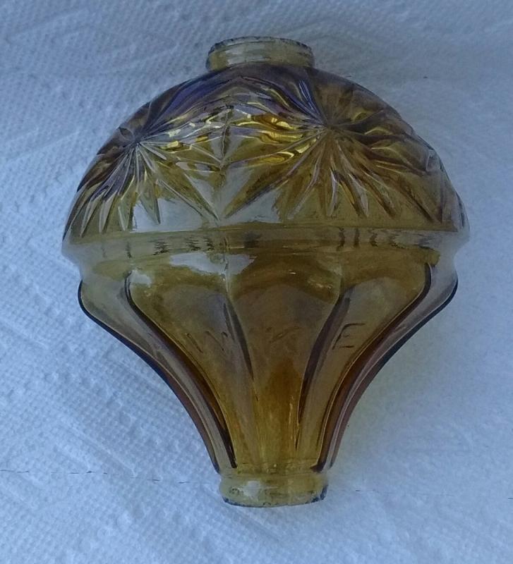 Hawkeye Amber Lightning Rod Ball Roof Garden Cabin Home LRB Decore Decor