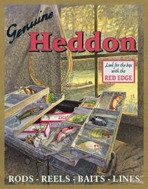 GENUINE HEDDON FISHING TACKLE SIGN