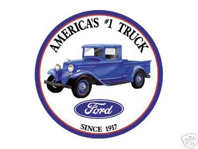 FORD TIN SIGN AMERICA'S #1 TRUCK