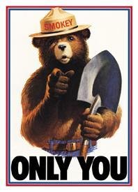 SMOKEY ONLY YOU TIN METAL SIGN