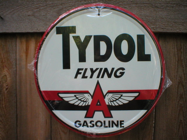 TYDOL OIL GASOLINE TIN SIGN