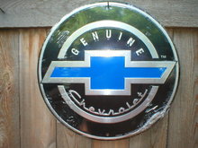 GENUINE CHEVROLET METAL SIGN