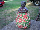 BLACK AMERICANA LADY PIN CUSHION