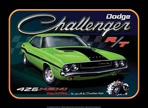 DODGE CHALLENGER MUSCLE CAR TIN SIGN