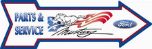 FORD MUSTANG ARROW TIN SIGN