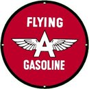 FLYING A GASOLINE PORCELAIN COATED SIGN