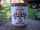 FAT BOY'S SPEED SHOP MOTOR OIL METAL CAN