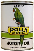NEW POLLY MOTOR OIL METAL CAN