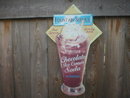 CHOCOLATE ICE CREAM DIECUT TIN METAL SIGN