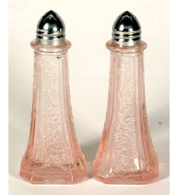 PINK TALL MAYFAIR DECORATIVE SALT AND PEPPERS P