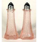 PINK TALL MAYFAIR DECORATIVE SALT AND PEPPERS P