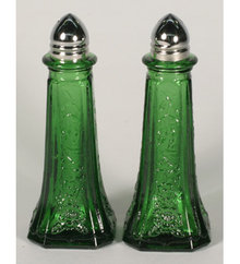 GREEN TALL MAYFAIR DECORATIVE SALT AND PEPPERS G