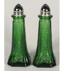 GREEN TALL MAYFAIR DECORATIVE SALT AND PEPPERS G