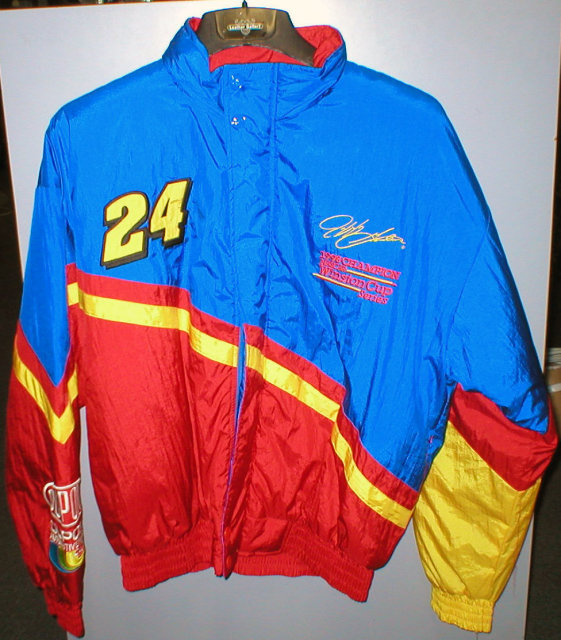 JEFF GORDON NYLON COAT SIZE MEDIUM NASCAR JACKET G