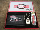 EARNHARDT SR BILLFOLD KNIFE KEYCHAIN IN COLLECTOR TIN E