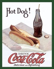 COCA-COLA METAL TIN POP SODA SIGN