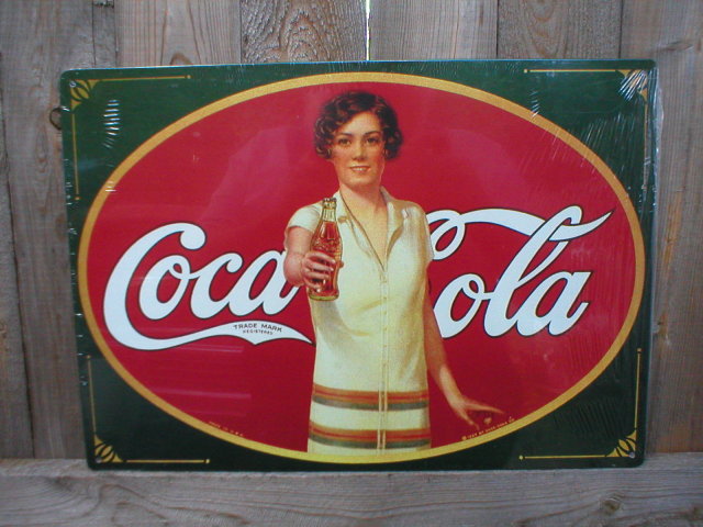 COCA-COLA COKE METAL TIN SIGN