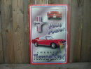 PONY POWER AMERICAN MUSTANG TIN METAL SIGN
