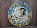 DAD'S TOURS TIN SIGN METAL ADV AD SIGNS D