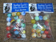 TWO BAGS OF HOPALONG CASSIDY MARBLES COLLECTOR MARBLE H
