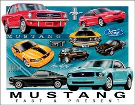 MUSTANG CHRONOLOGY TIN SIGN