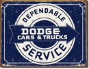 DODGE DEPENDABLE SERVICE SIGN COLLECTOR ADV METAL SIGNS