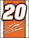 TONY STEWART #20 LOGO TIN SIGN METAL ADV SIGNS T