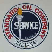 STANDARD OIL SERVCE SIGN GAS OIL PORCELAIN SIGNS