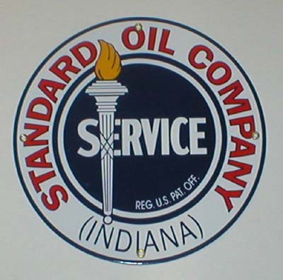 STANDARD OIL SERVCE SIGN GAS OIL PORCELAIN SIGNS