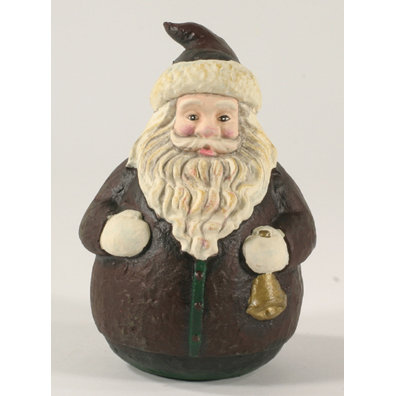 CAST IRON BROWN SANTA UNIQUE CHRISTMAS GIFT S